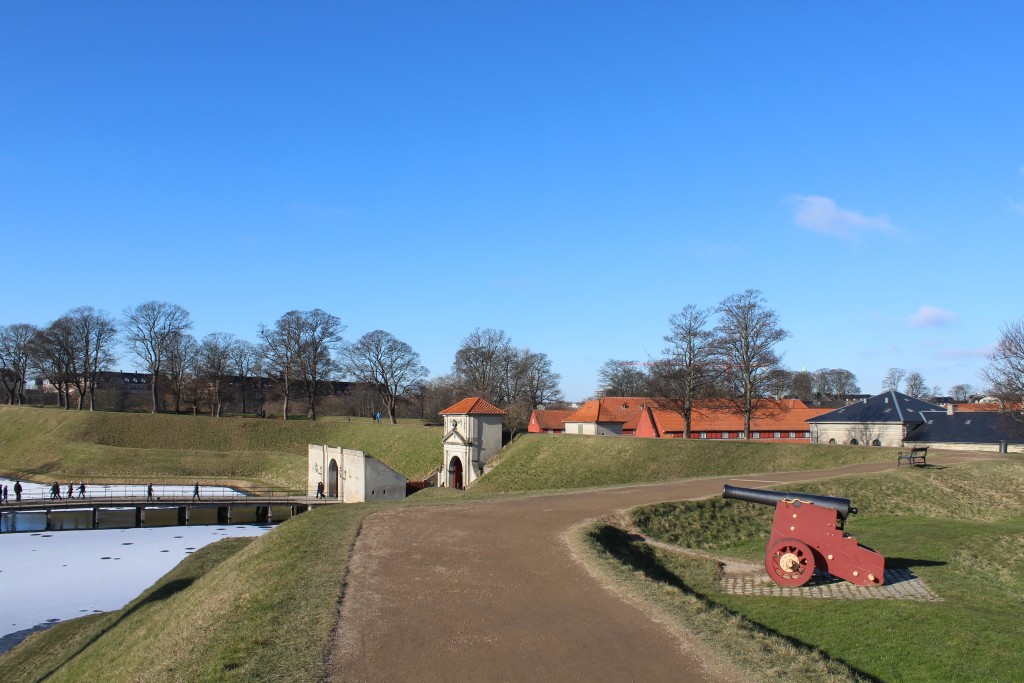 View from Count Bastion to main entrance Kings Gate "Kongeporten". Phoot 22. frebruary 2018 by Erik K Abrahamsen.