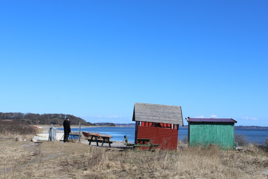 Sølager. udsigt mod Grønnemose Skov, frederiksværk og roskilde Fjord. Foto i retning øst den 20. marts 2018 af Erik K abrahamsen.