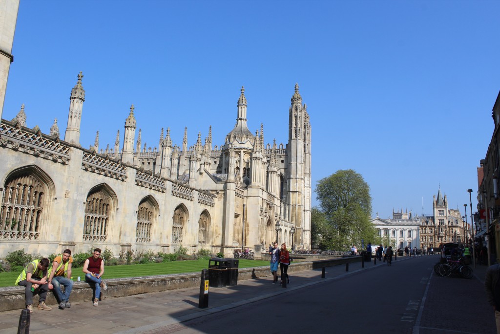 ings College and Kings Chapel., Cambridge. View to Entrance and chapel in background 20. april 2018 by Erik K Abrahamsen.