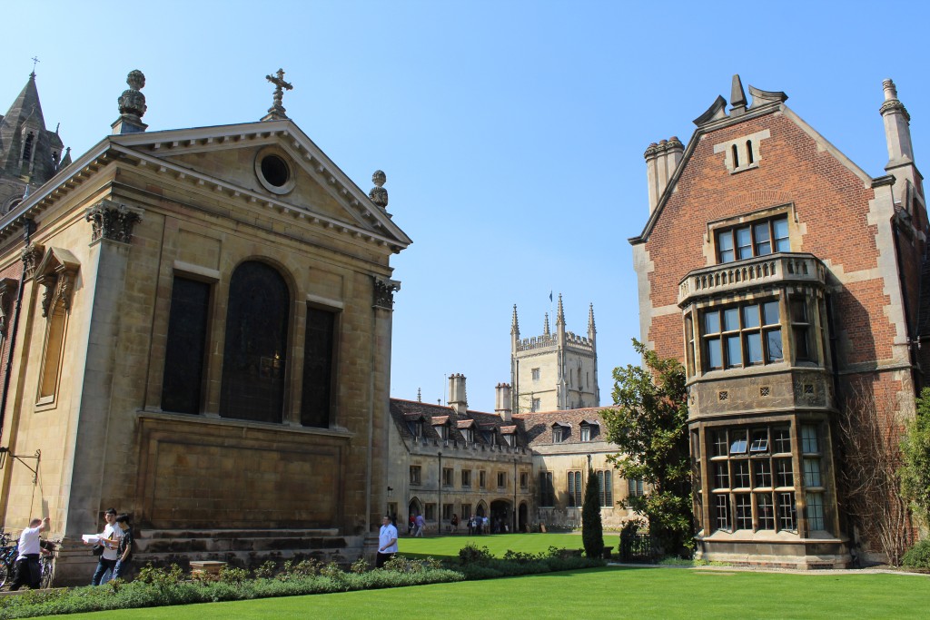 Pembroke College - view to Chapel and courtyard. Photo 20. april 2018 by Erik K Abrahamsen.