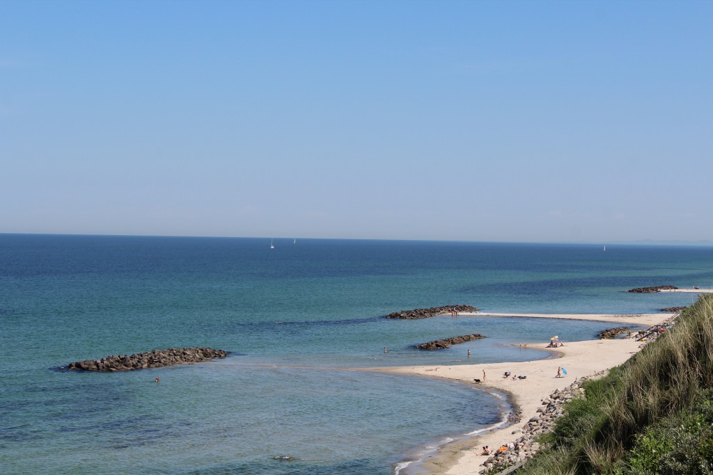 Hyllingebjerg beach. View in direction east to Kattegat Sea and Kullen Cliffs, Sweden in horizon. Photo 2. june 2018 12.20 pm by Erik K Abrahamsen