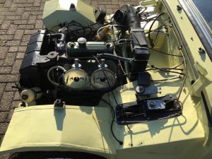 Austin-Healey Sprite Mk1 engine bay