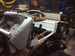 restauratie MG TD houtwerk body