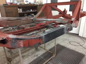 MGA chassis beam repair