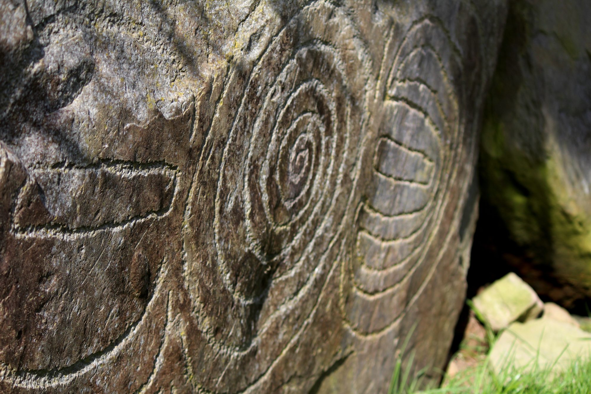 Mesolithic rock art from Newgrange
