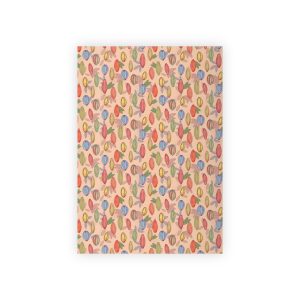 Colorful Leaf Gift Wrap Paper Roll, Decorative Wrapping Paper, Eco-Friendly Gift Wrap, Birthday, Christmas, Holiday Gift Wrapping