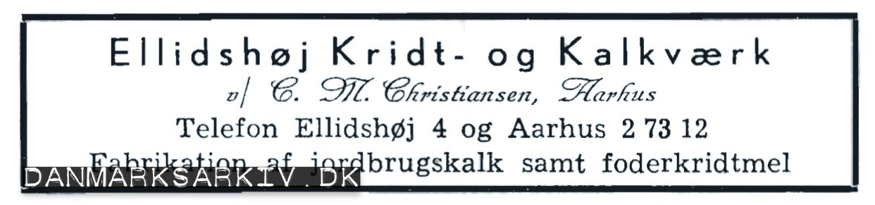 Ellidshøj Kridt- og Kalkværk - Fabrikation af Jordbrugskalk samt foderkridtmel