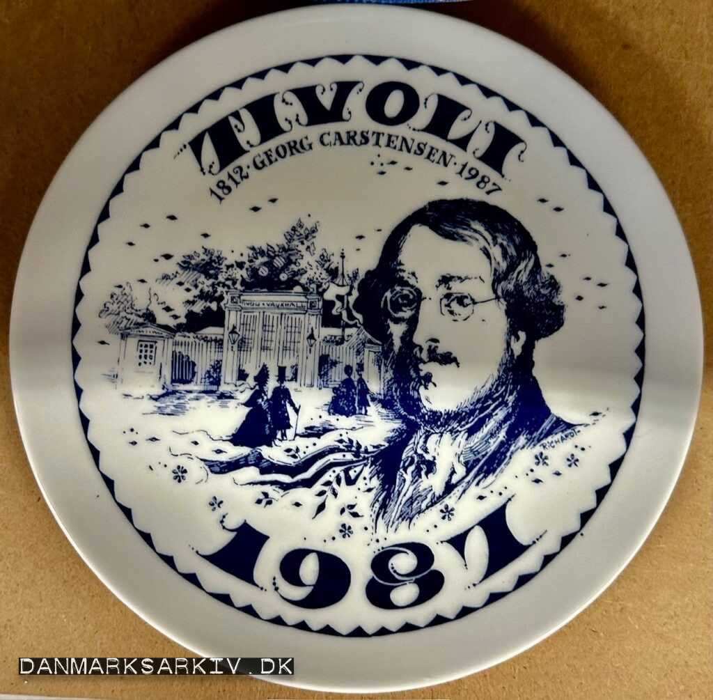 Tivoli platte. Georg Carstensen 1812-1987