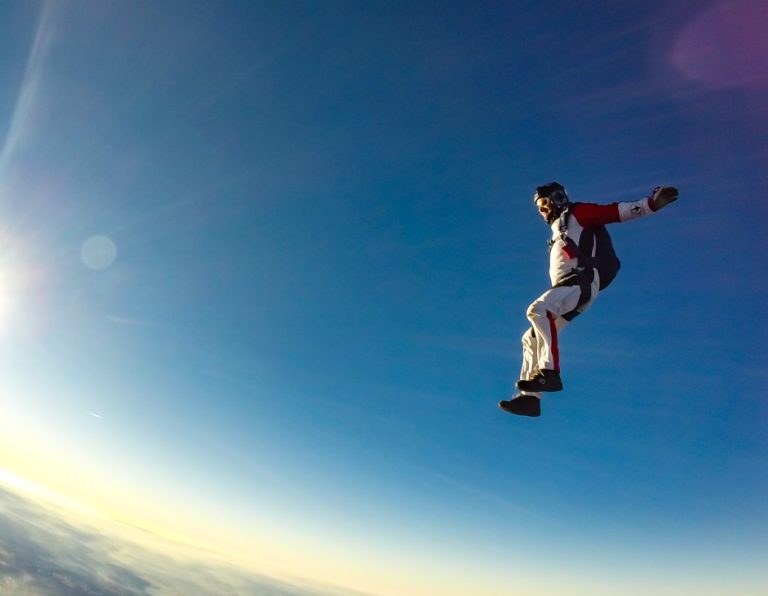 Solospring hos Skydive Viborg