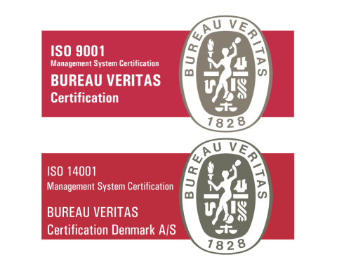 Vi er ISO-certificeret