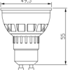 GU10 Reactor skitse og dimensioner