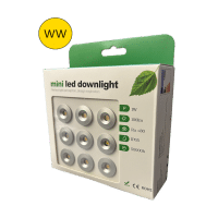 LED Stjernehimmel mini downlights Varm Hvid WW 9x1W