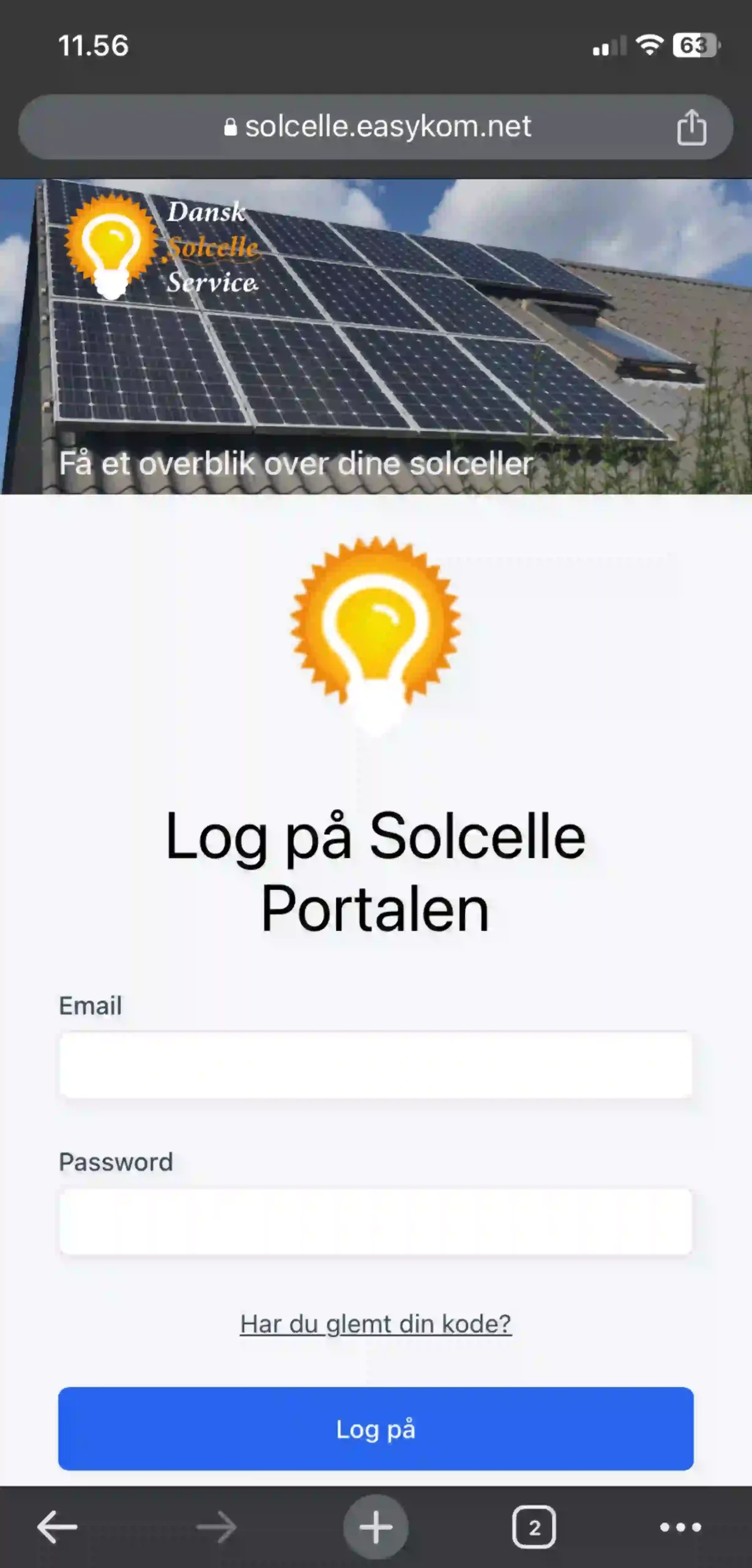 Solcelle portalen screenshot 11