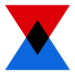 Rødt, blåt og sort logo til Danska till svenska AB.