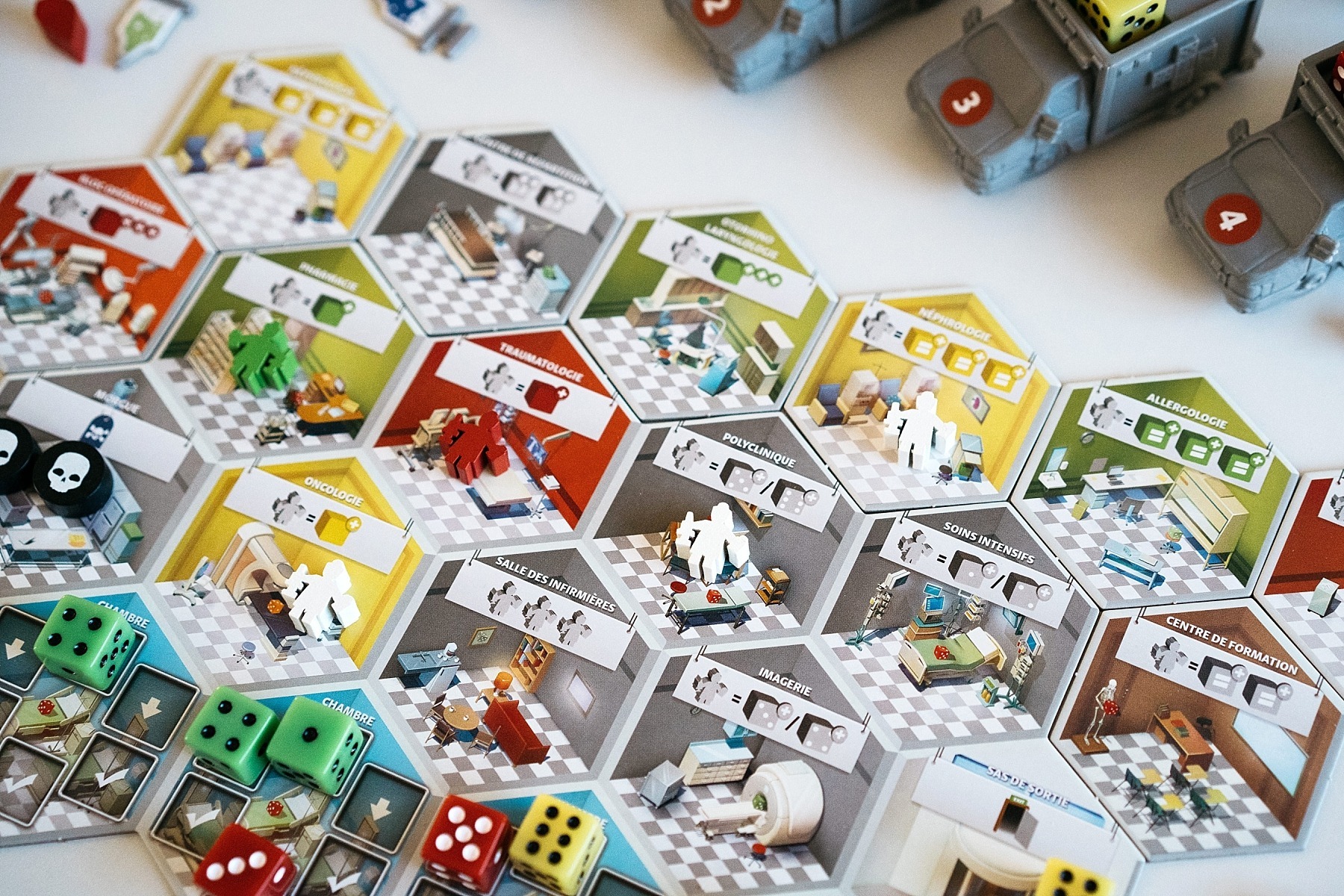 Dice hospital jeu de société 