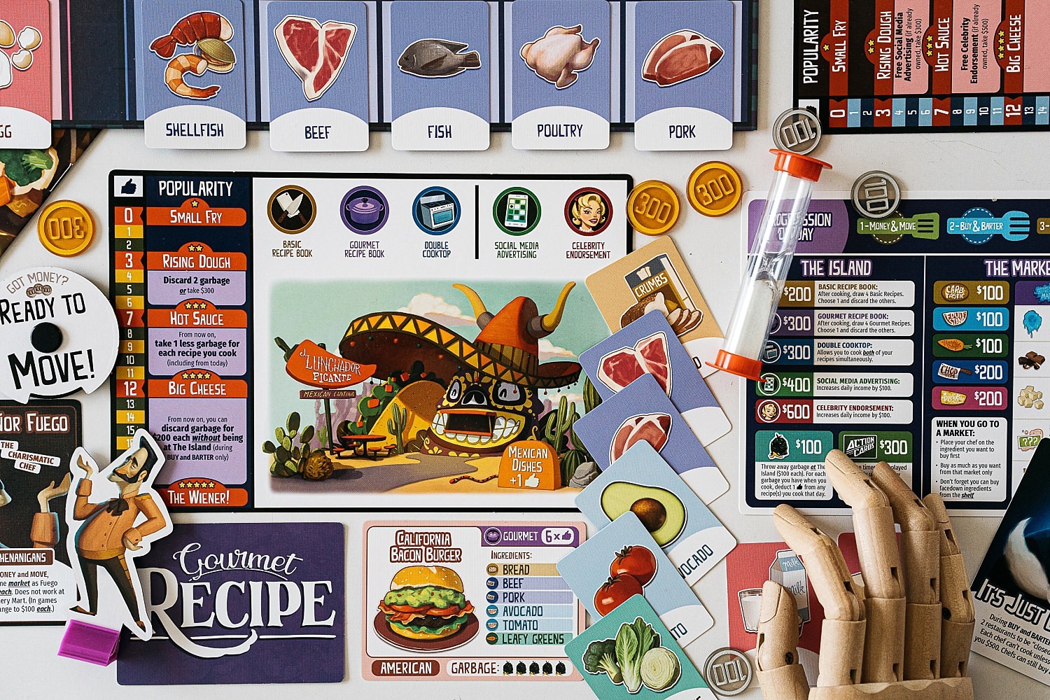 Rival Restaurants boardgame