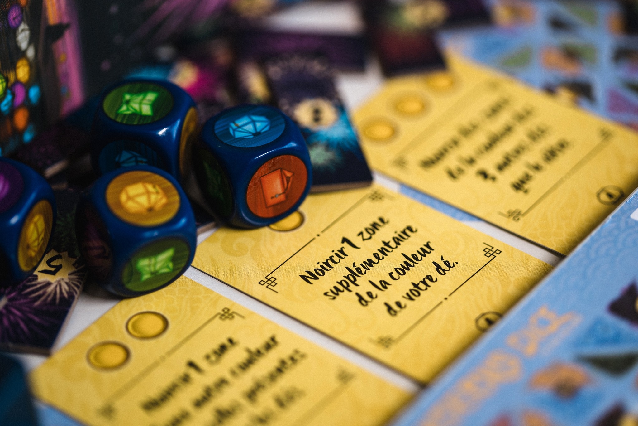 Lanterns dice origames jeu de société