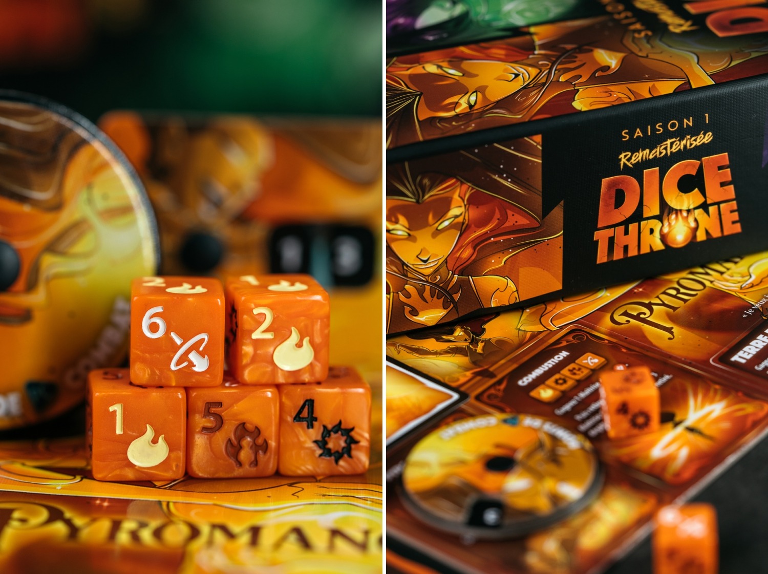 Dice throne saison 1 lucky duck games boardgame photo jeu de société pyromancienne