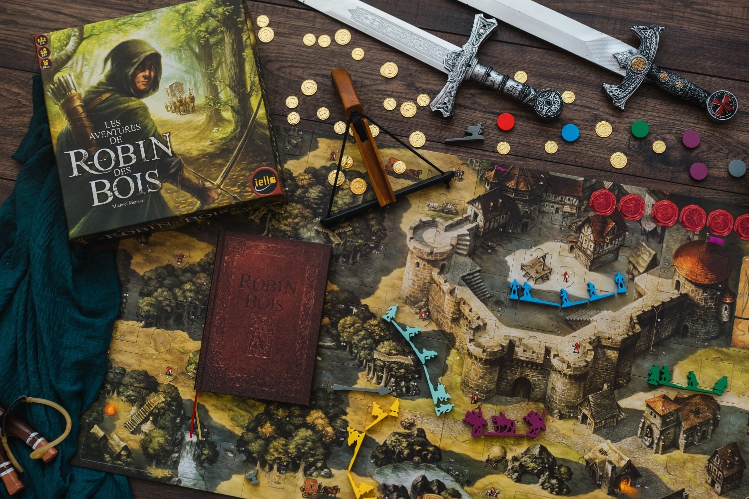 Les aventures de Robin des bois Iello Kosmos Robin hood boardgame photography jeu de société 