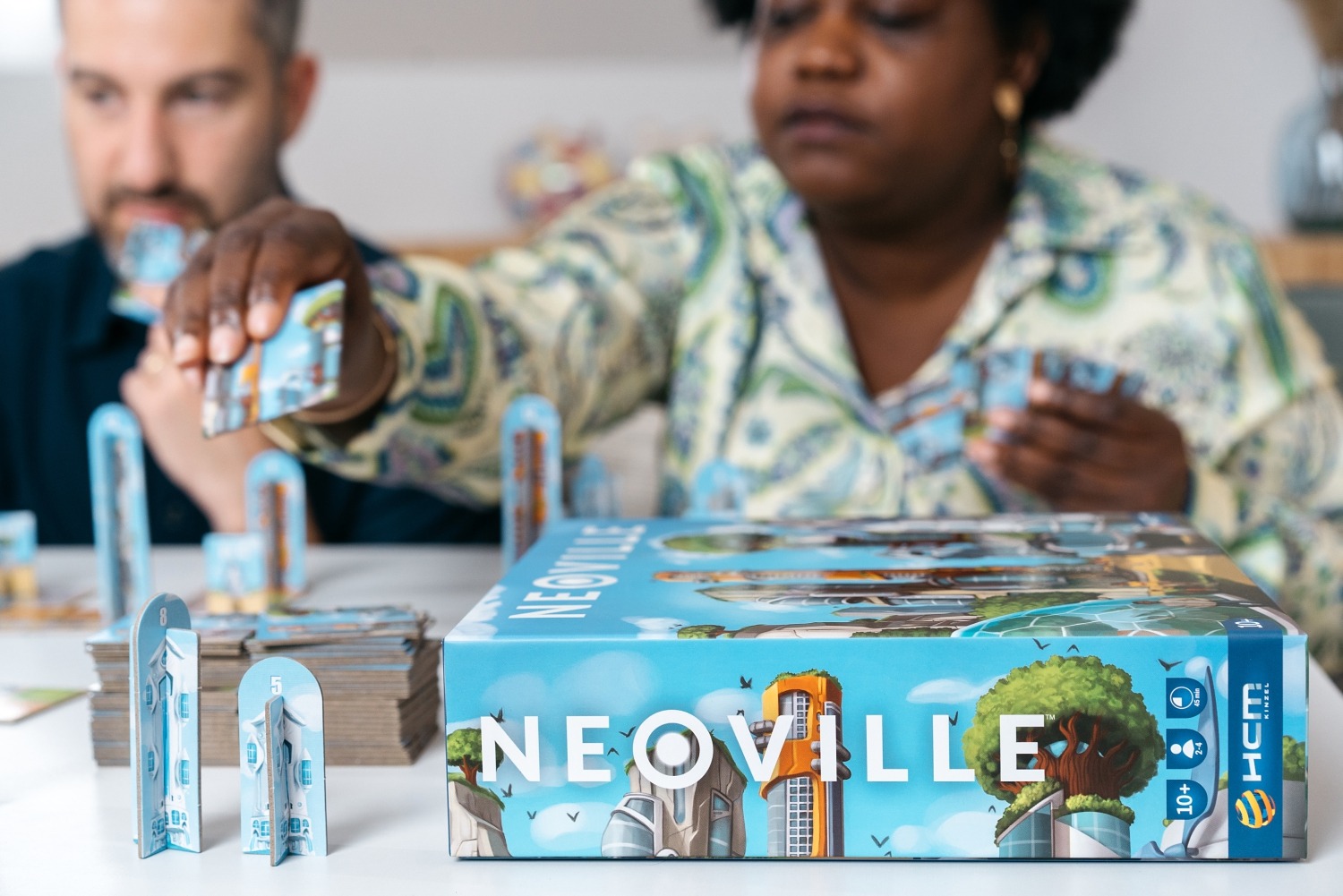 Neoville blue orange jeu de société boardgame