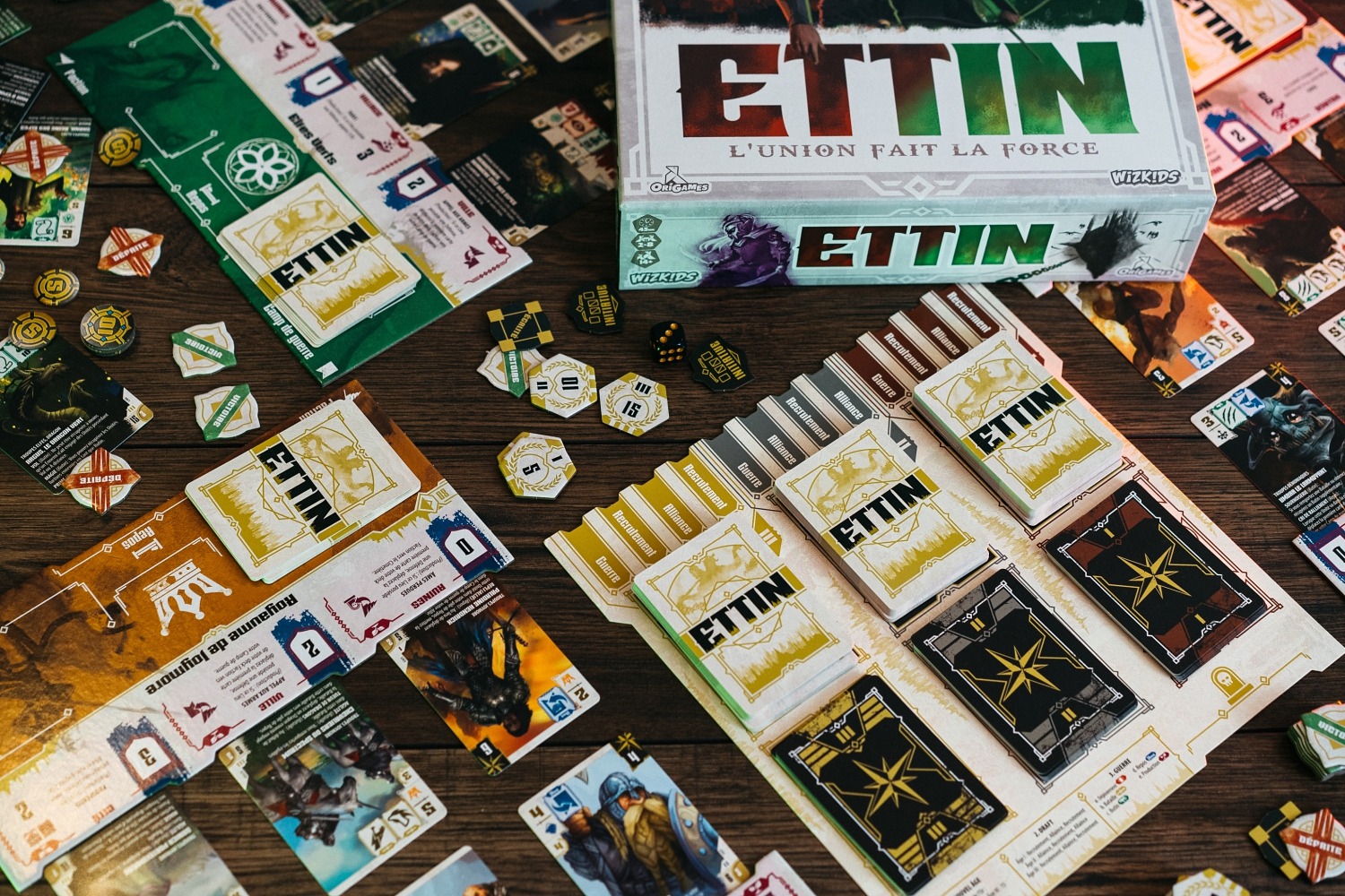 ETTIN : L'Union fait la Force origames wizigames boardgame jeu de société