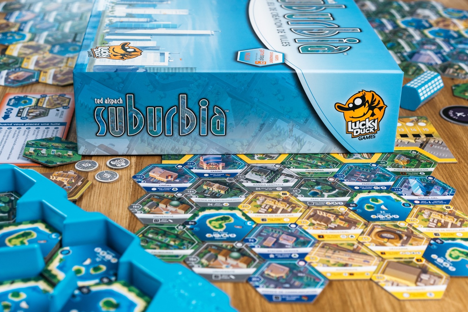 Suburbia lucky duck games jeu de société boardgame