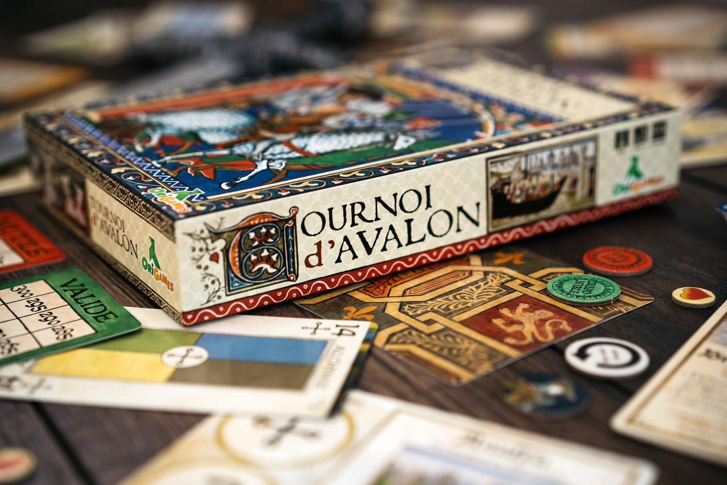 Le tournoi d'Avalon Origames jeu de société boardgame