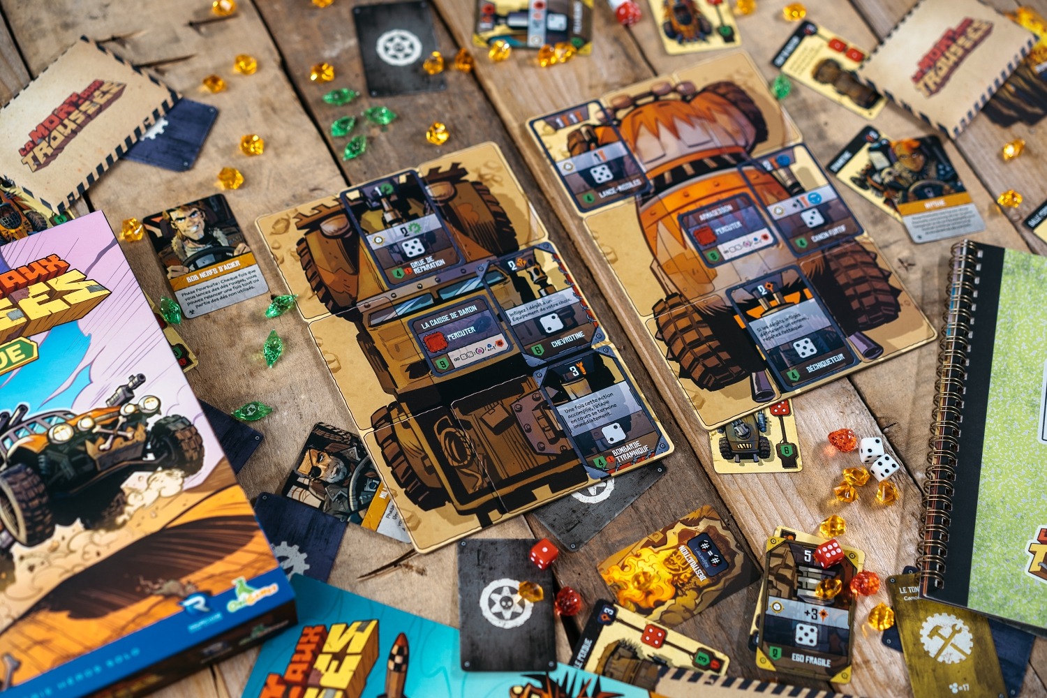 La mort aux trousses origames jeu de société boardgame 
Wreckland Run