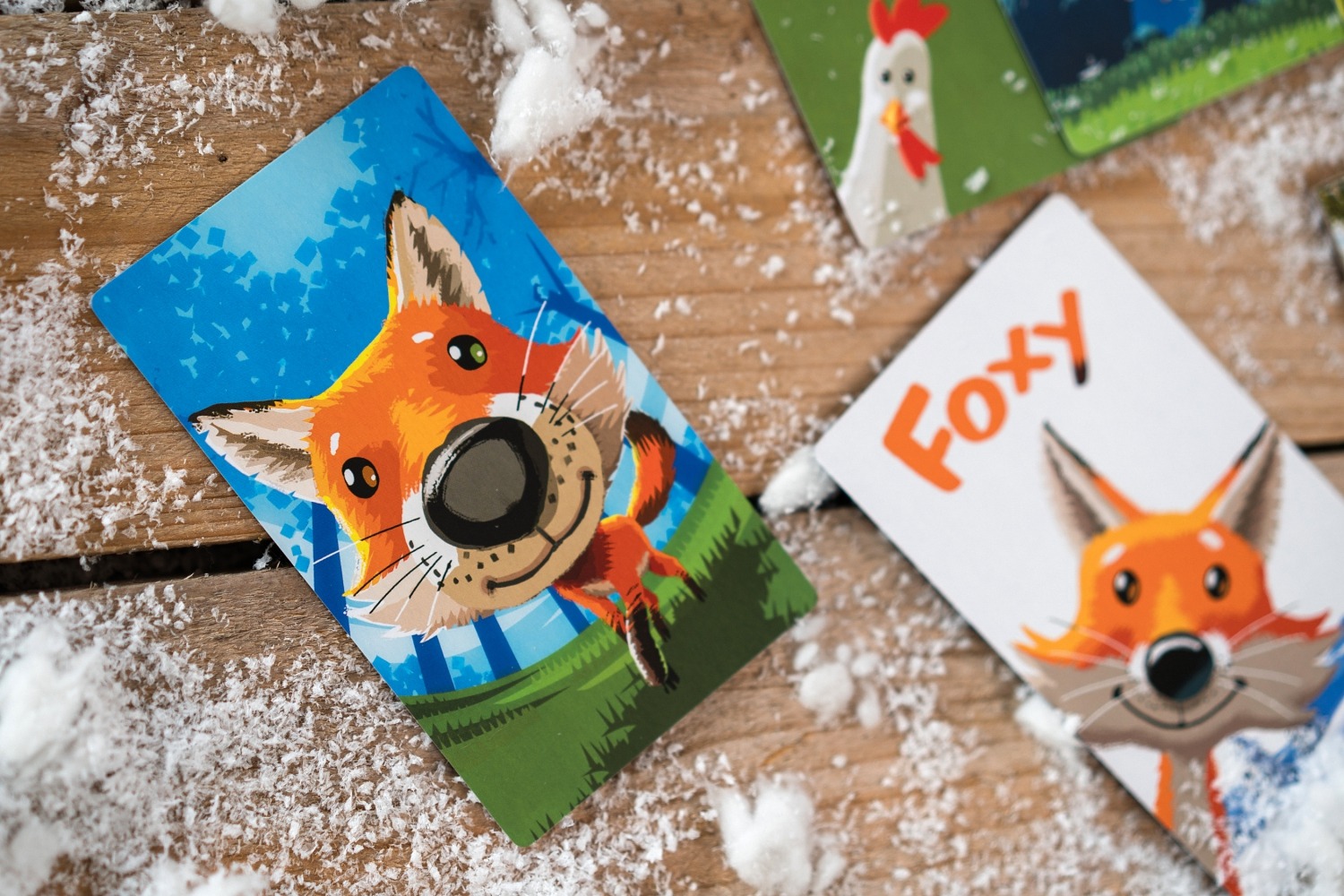 Foxy la boite de jeu fearless frog jeu de société boardgame