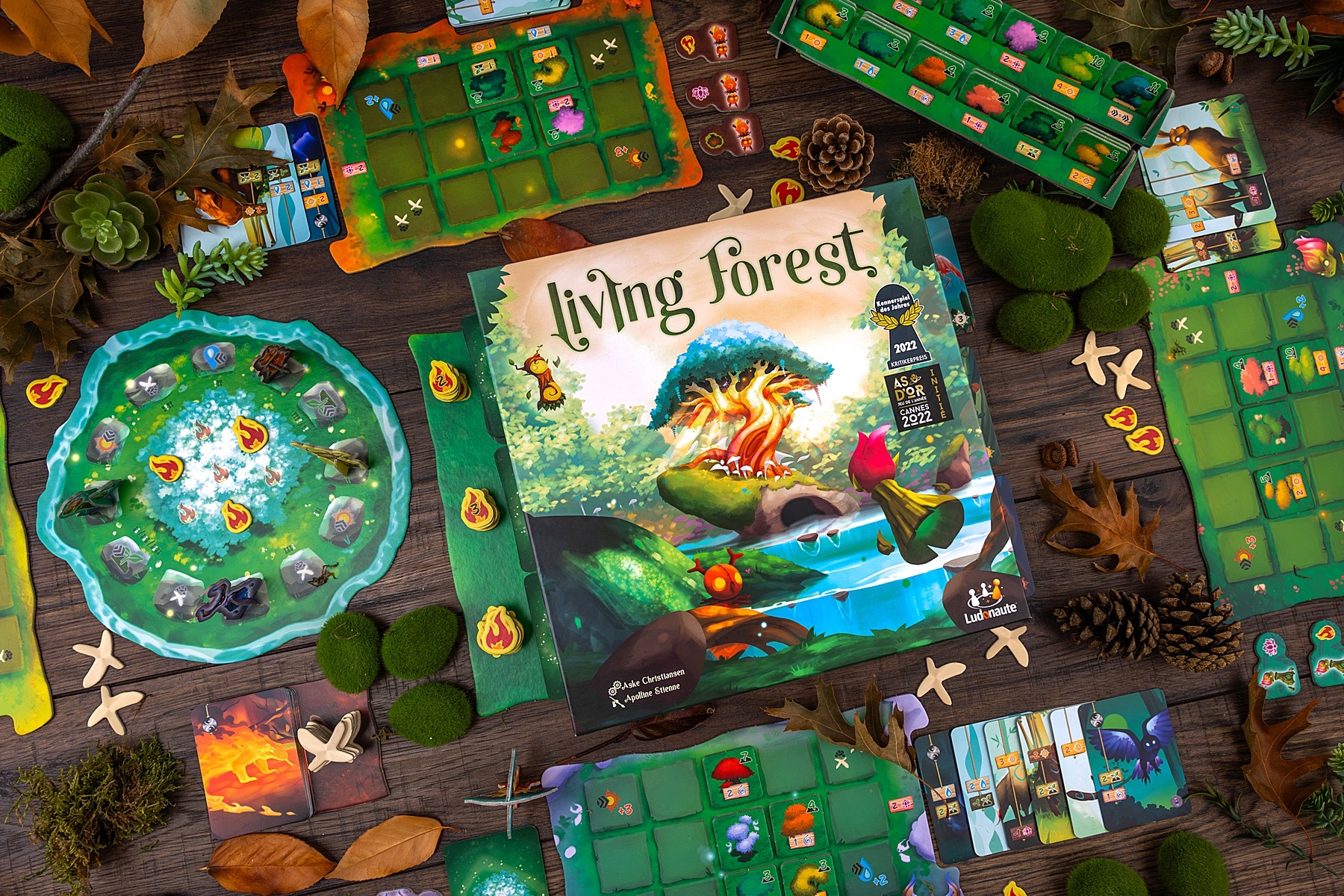 Living forest ludonaute jeu de société boardgame