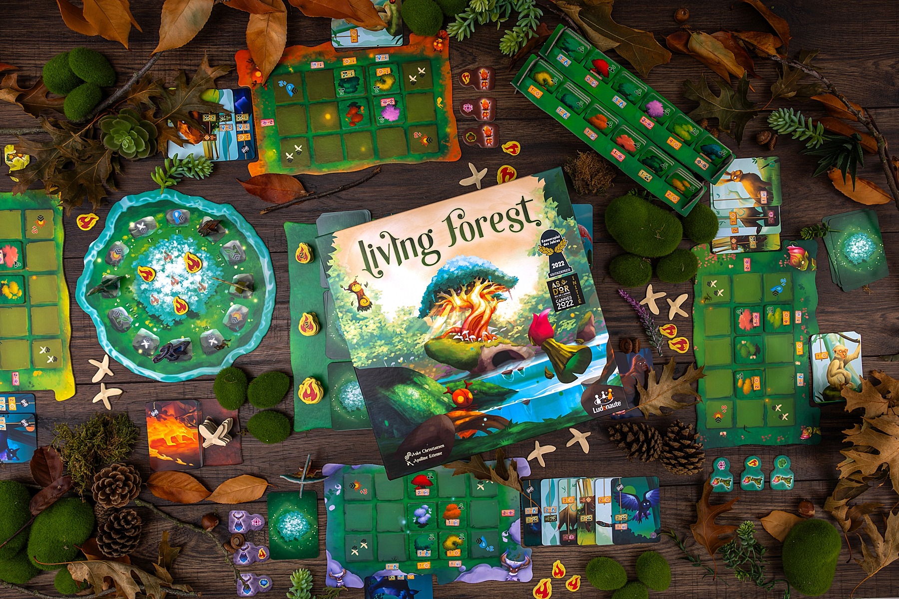 Living forest ludonaute jeu de société boardgame