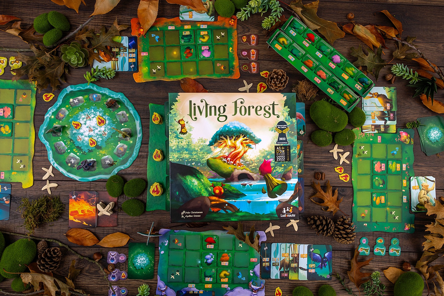 Living forest ludonaute jeu de société boardgame
