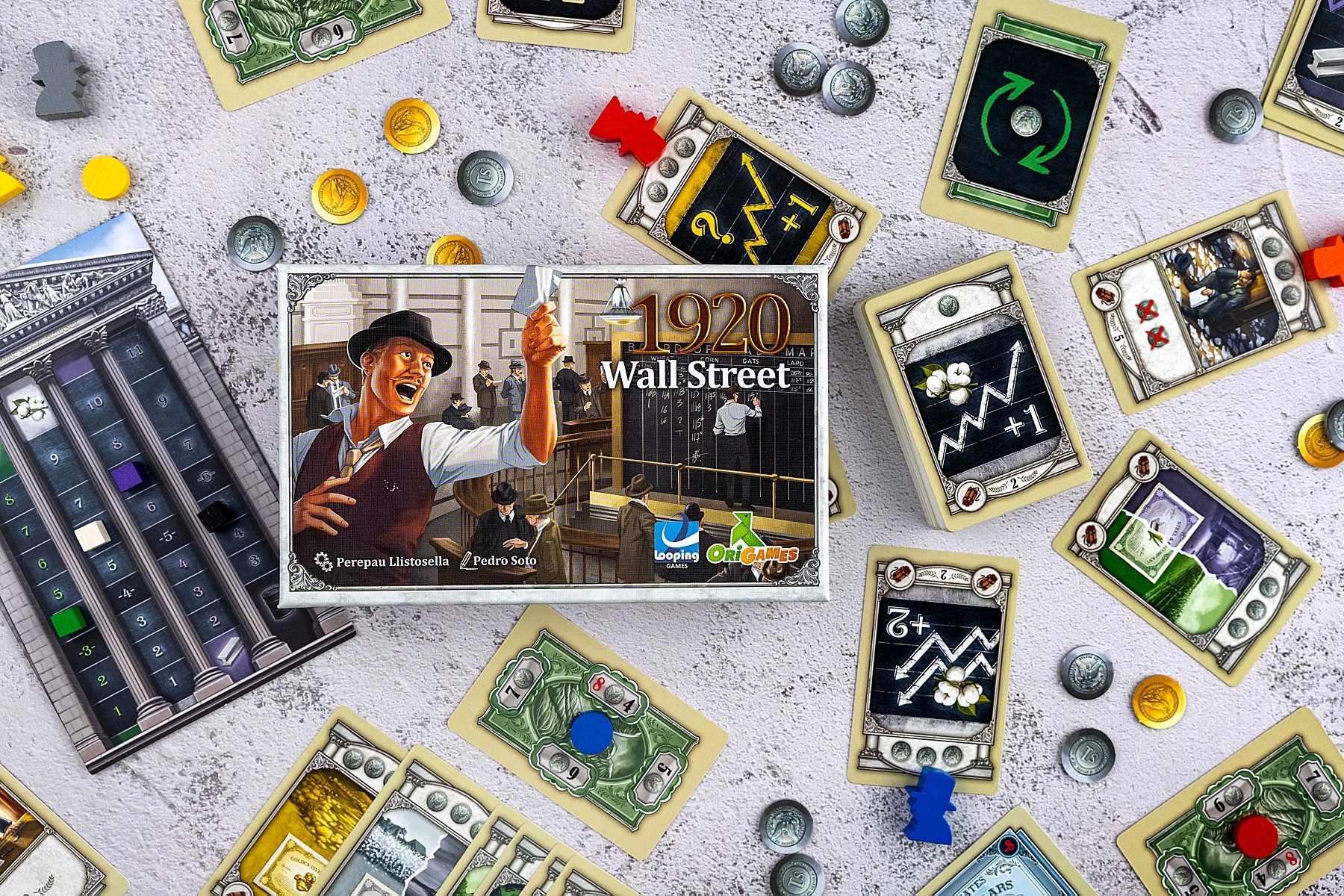 1920 Wall street origames looping games jeu de société boardgame