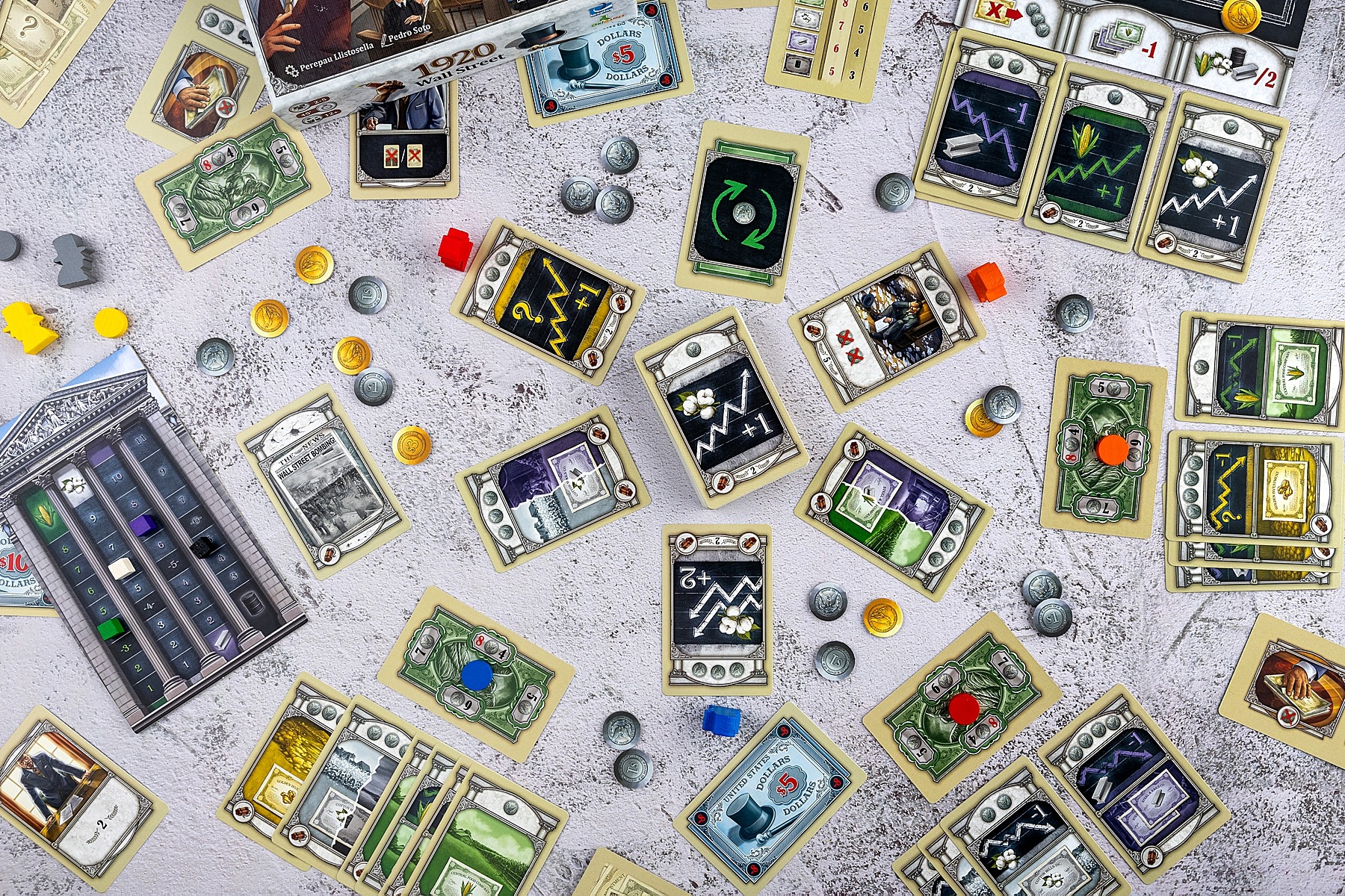 1920 Wall street origames looping games jeu de société boardgame