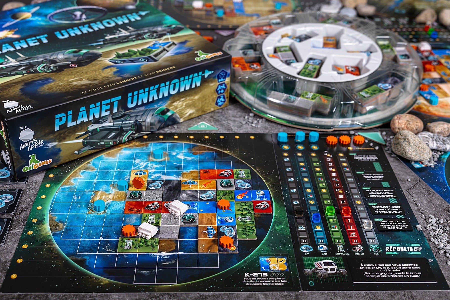 Planet unknown Origames boardgame jeu de société 