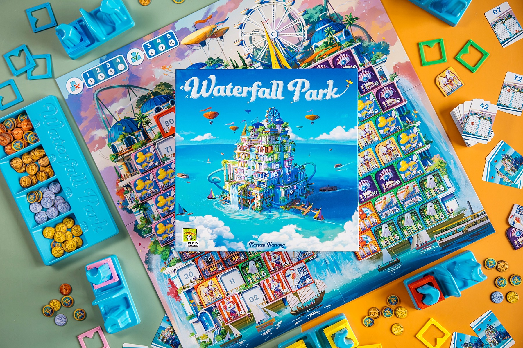 Waterfall park repos production jeu de société 