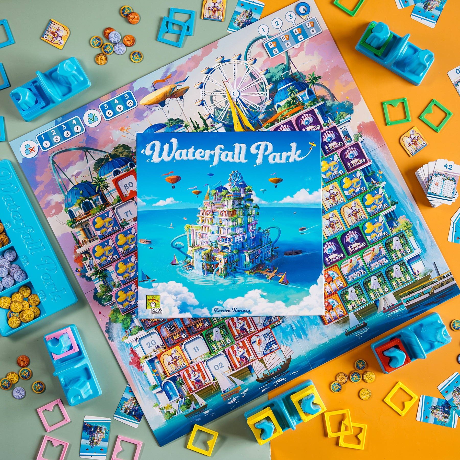 Waterfall park repos production jeu de société 