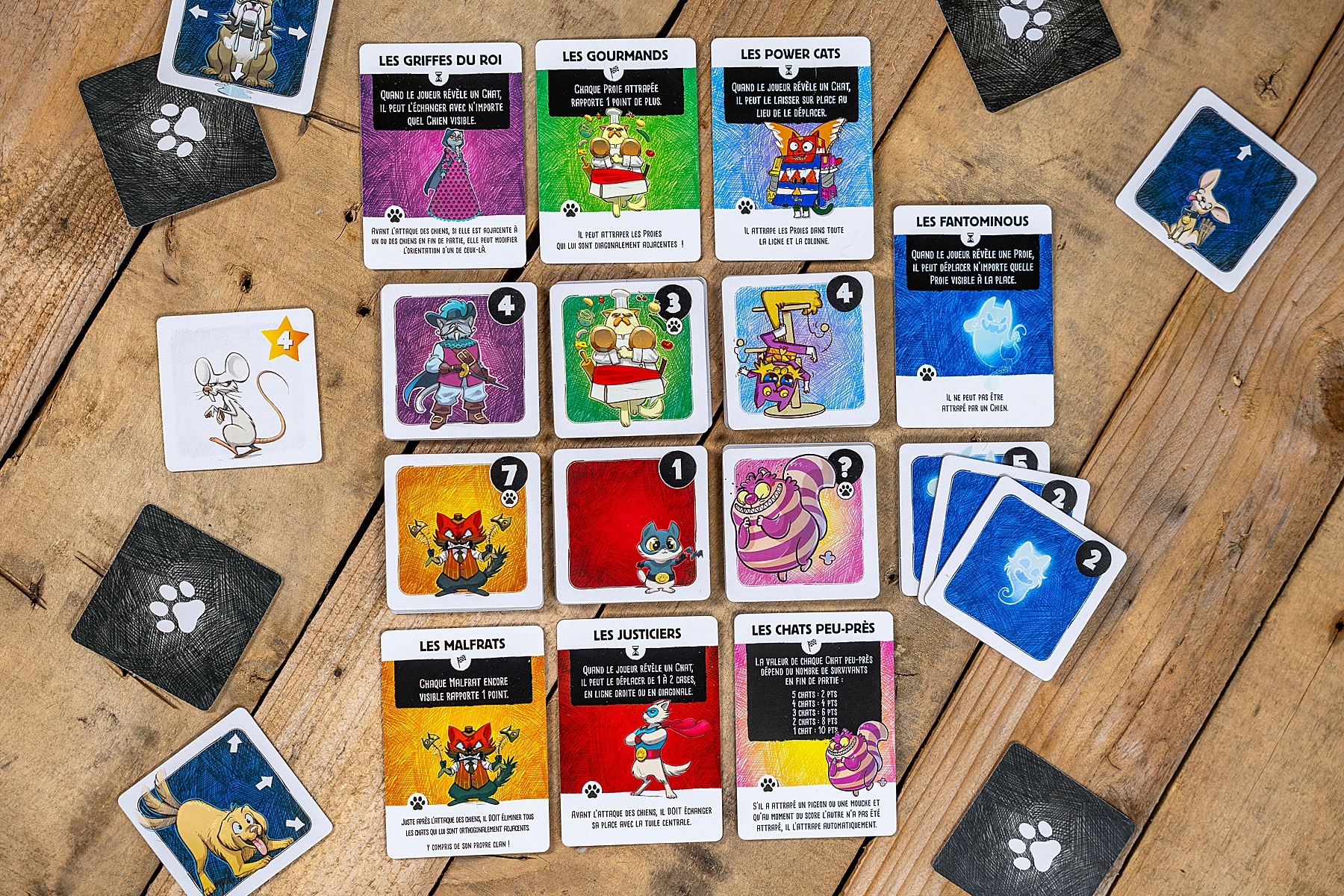 Chats de poche lumberjacks studio jeu de société boardgame