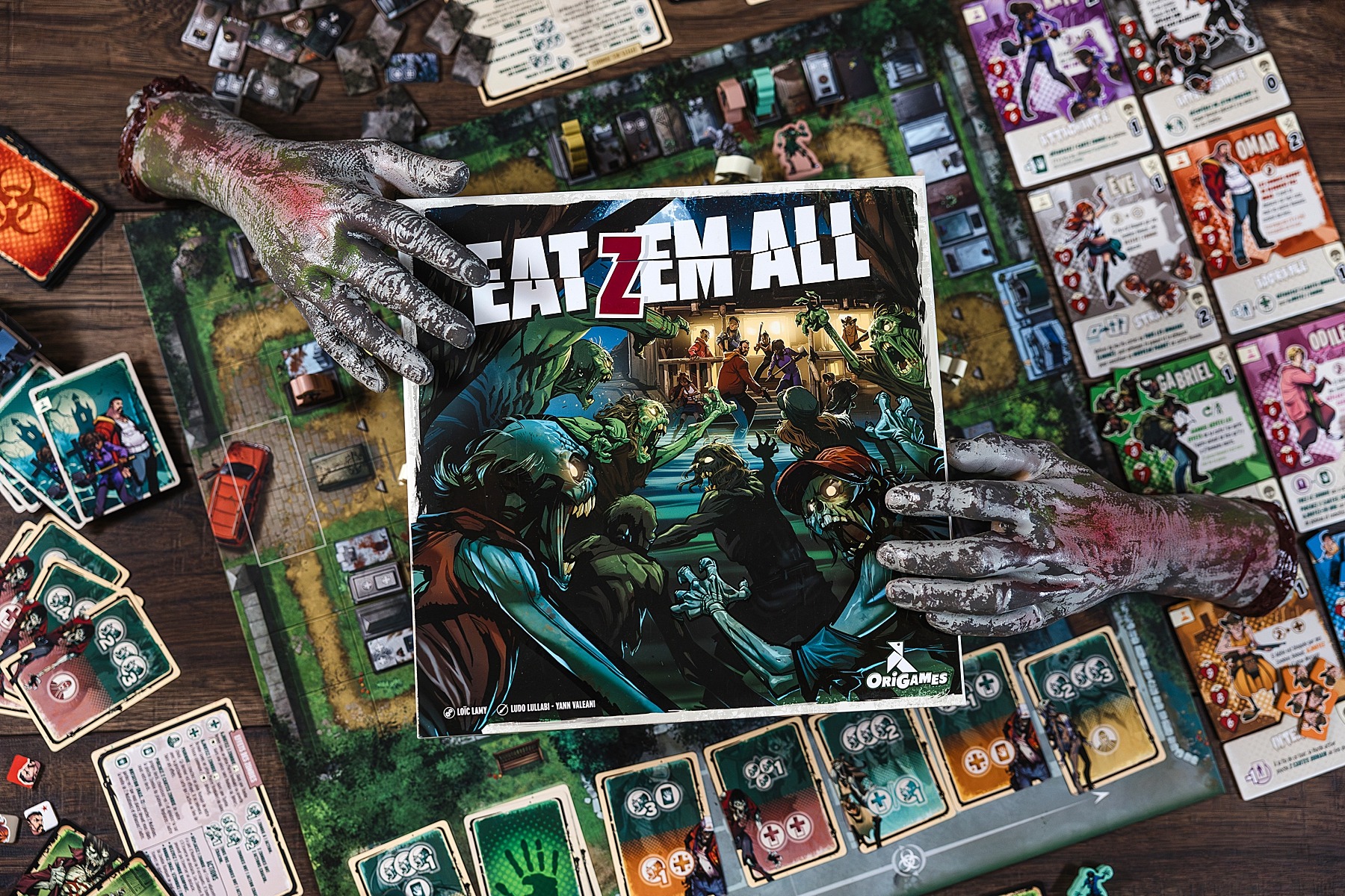 Eat zem all Origames boardgame jeu de société 
