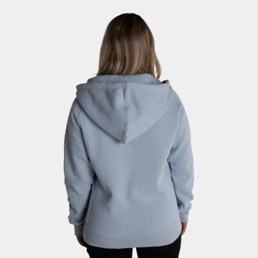 Zip Hoodie Light Blue Bakside