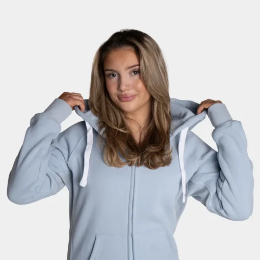 Zip Hoodie Light Blue blue zoom