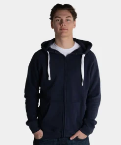 Zip Hoodie Navy front