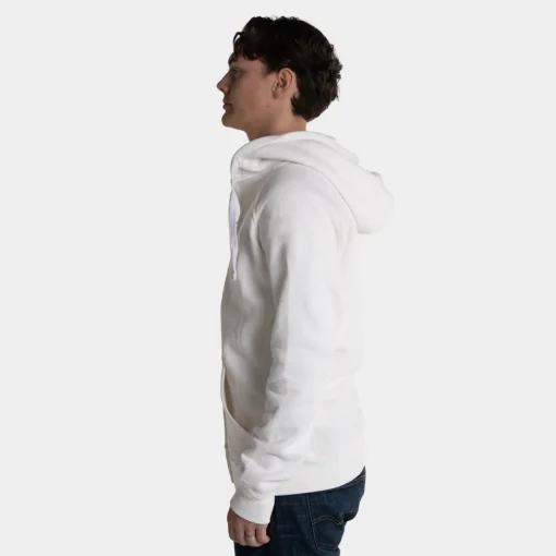 Zip Hoodie White Side