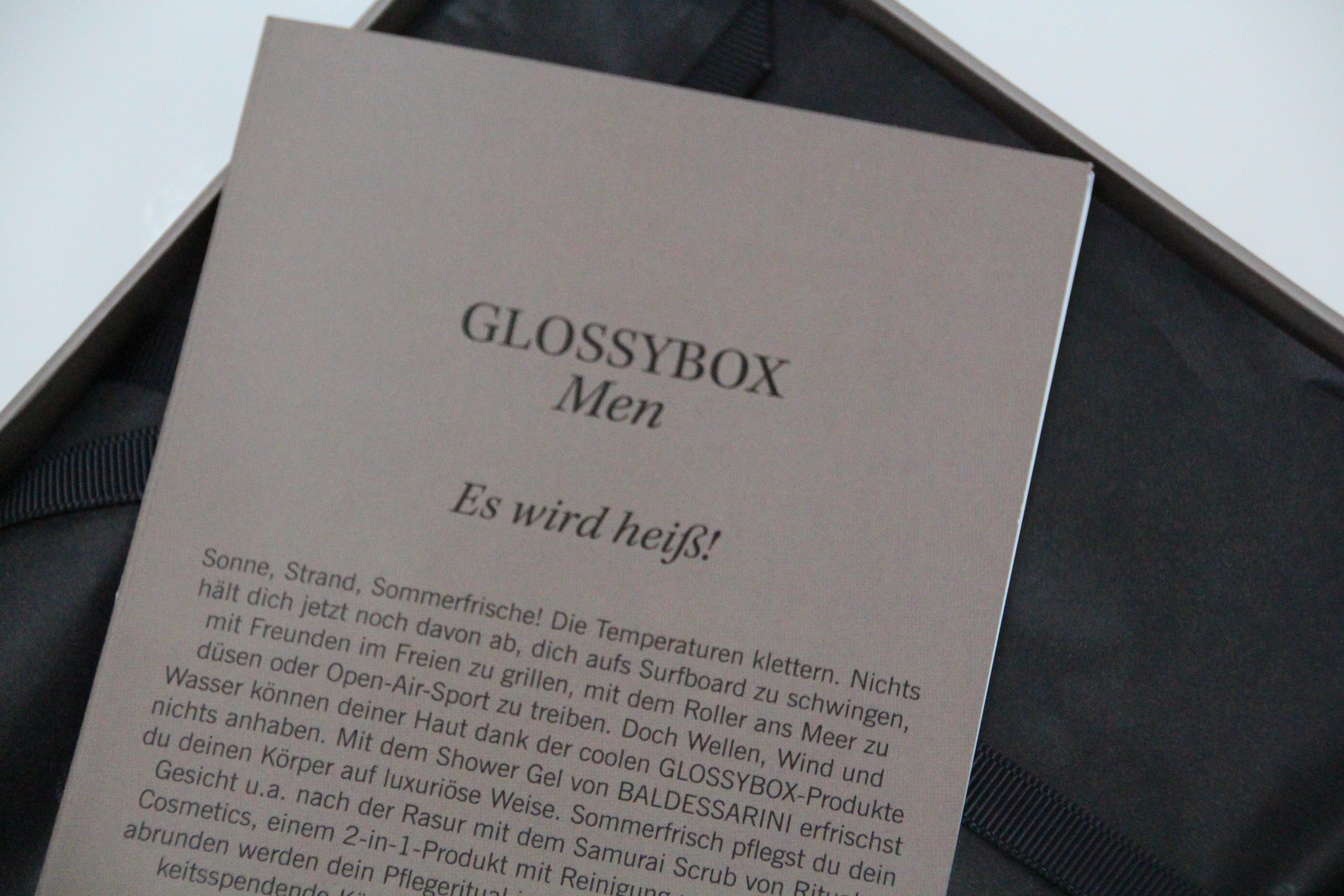 ausgepackt: die Glossybox Men in der Sommeredition