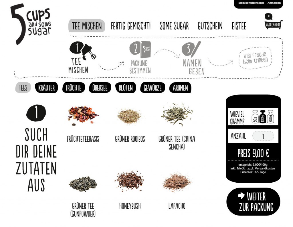 5 Cups_Tee msichen