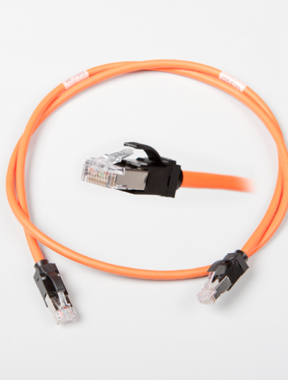 Patch Cord Cat 6A Screened LSZH 1m Orange Datacentre365