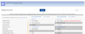 Account Merge Portal