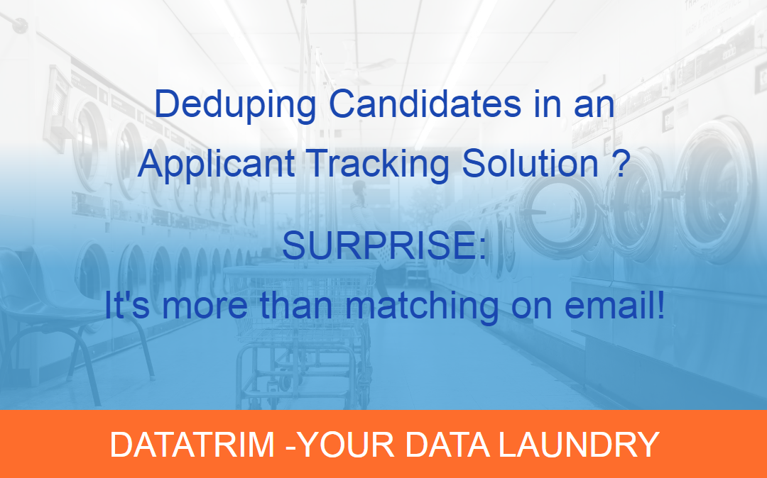 Deduping Candidates in an Applicant Tracking Solution