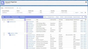 Contacts in a hierarchy