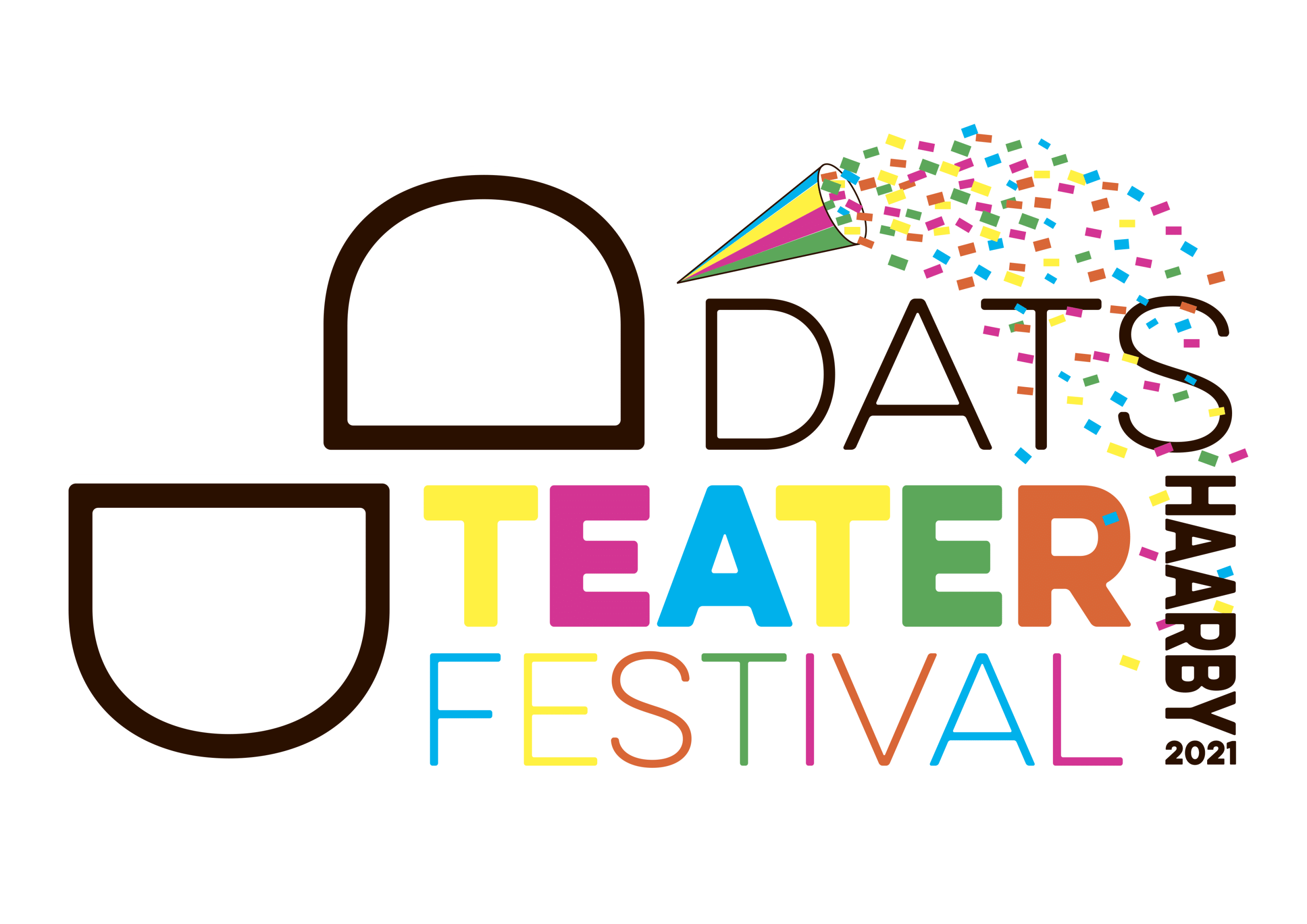 LOGO landsteaterfestival 2021 sort DATS Festival logo